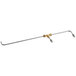 A long metal rod with two brass fittings.