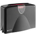 A black rectangular San Jamar countertop paper towel dispenser with a clear plastic lid.
