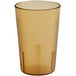 A brown plastic Choice pebbled tumbler.