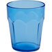 A blue Choice plastic tumbler with paneled sides and a small rim.