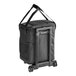 A black ServIt cooler bag with wheels and a telescoping handle.