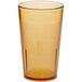 A Choice plastic tumbler with a pebbled texture and brown rim.