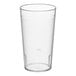 A clear plastic 12 oz. pebbled tumbler.