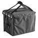 A black ServIt insulated delivery bag with straps.