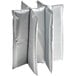 A close-up of a silver divider for a ServIt Trolley Cooler Bag.