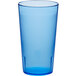 A blue plastic Choice pebbled tumbler.