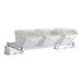 Baker's Lane wall-mounted metal shelf with 3 white plastic bins.