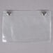 A clear plastic Metro card holder with silver metal snaps.