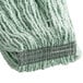 A green Rubbermaid Web Foot wet mop head with a black stripe.