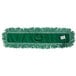 A green Rubbermaid microfiber loop dust mop with a handle.