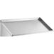 A Regency stainless steel slanted rack shelf with a shelf on top.