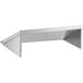 A silver metal Regency slanted rack shelf.