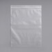 A white plastic bag on a white background.