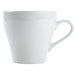 Tuxton BPF-1208 DuraTux 12 oz. Bright White Europa China Cappuccino Mug - 24/Case