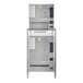 A stainless steel Cleveland SteamChef double deck steamer with two doors.