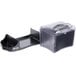 A black plastic San Jamar Venue tabletop napkin dispenser with a caddy tray.