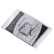 A clear plastic Choice LDPE zip top bag with a white and black logo.