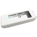 A white rectangular box with black and silver text reading "Scotsman X-Safe Sanitation System"