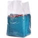 A roll of clear plastic gusseted bags.