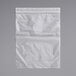 A white plastic Choice LDPE zip top bag.