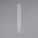 A clear polyethylene layflat bag on a gray background.