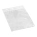 A clear plastic bag with a zip lock.