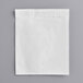A white plastic bag with a white strip.