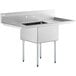 A Regency stainless steel commercial sink with 2 drainboards and 1 compartment.