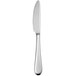 A Oneida Lumos stainless steel butter knife.