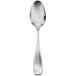 A Oneida Voss II stainless steel spoon with a silver handle and oval bowl.