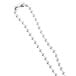 A silver chain with a silver pendant reading "Hot Water" on it.