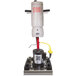 A Square Scrub EBG-18V orbital floor scrubber with a white cylinder attached to the top.