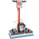 A Square Scrub PIVOT EBG-28 floor scrubber with a red and blue handle.