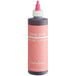 close-up of a pink bottle