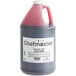 A gallon of Chefmaster Sunset Orange Liqua-Gel Food Coloring with a white cap and label.