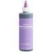 close-up of a purple bottle