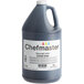 A grey bottle of Chefmaster Buckeye Brown Liqua-Gel food coloring with a white label.