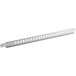 A white metal bar with holes.