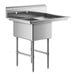 A Regency stainless steel sink with a sink stand and cross bracing.