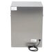 A silver rectangular Alto-Shaam hot holding cabinet with a black cord.