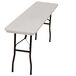 Correll Folding Table, 18 inch x 72 inch Tamper-Resistant Plastic, Gray - RX1872