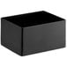 An American Metalcraft black stainless steel rectangular sugar caddy.