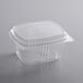 A clear plastic Choice deli container with a domed lid.