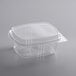A clear plastic Choice deli container with a domed lid.