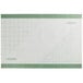 A white and green rectangular silicone mat with a grid pattern.