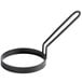 A black metal Vigor egg ring with a gray handle.