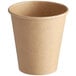 A brown paper Choice cold cup.