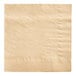 An EcoChoice natural beige 1/4 fold dinner napkin.