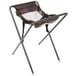 A brown Koala Kare infant seat with white straps.