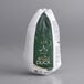 A white plastic bag with green and white text containing a Maple Leaf Farms Grade A Whole Duck.